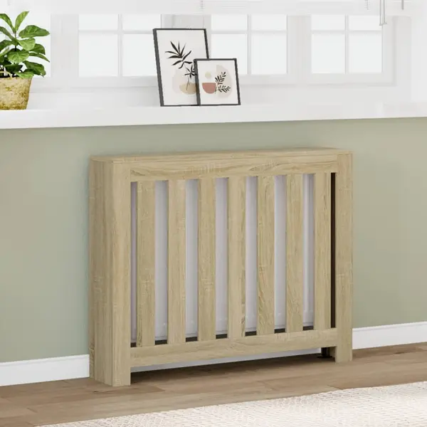 Gossi masca pentru calorifer stejar sonoma 104x20x82cm lemn prelucrat