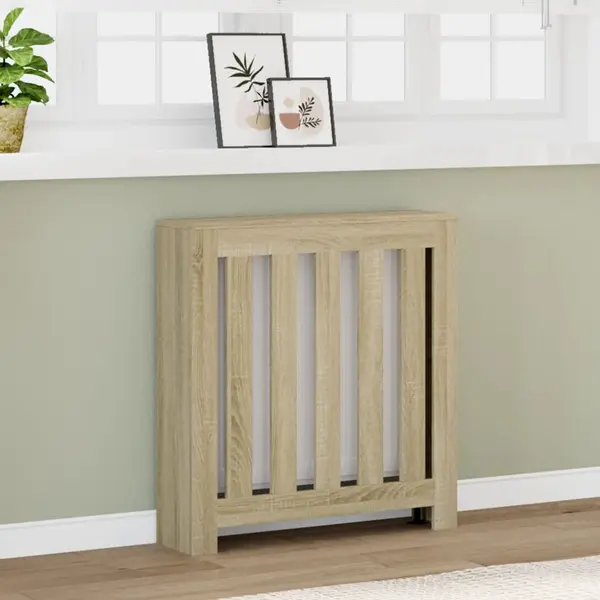 Gossi masca pentru calorifer stejar sonoma 78x20x82 cm lemn prelucrat