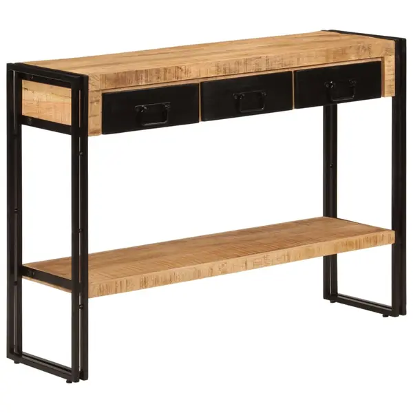 Gossi masuta consola, 110x30x76 cm, lemn masiv de mango