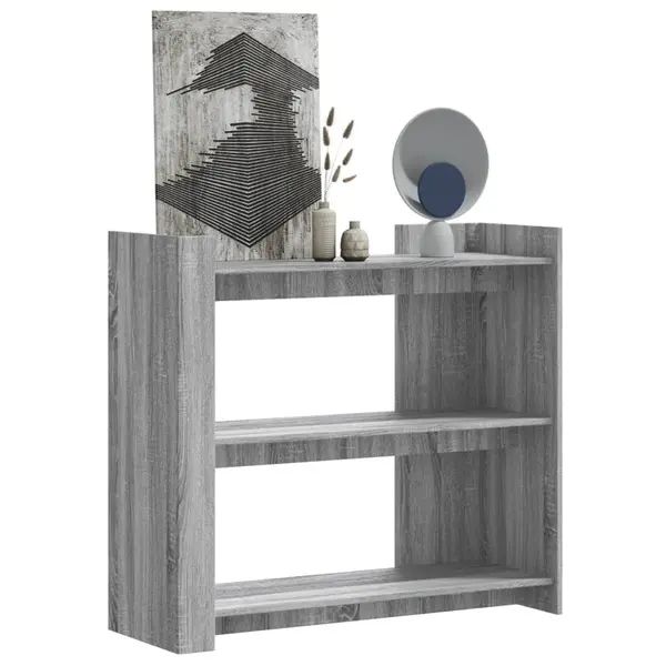 Gossi masuta consola, gri sonoma, 100x35x90 cm, lemn prelucrat