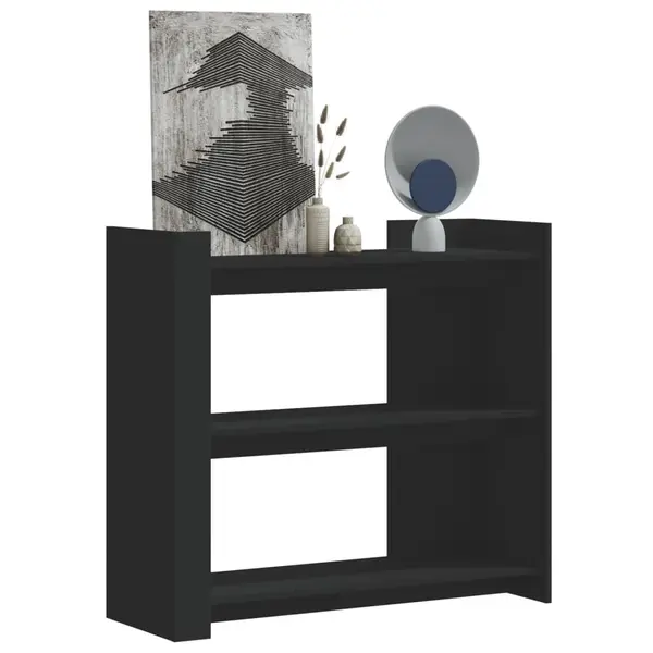 Gossi masuta consola, negru, 100x35x90 cm, lemn prelucrat