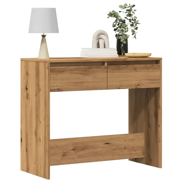 Gossi masuta consola, stejar artizanal, 89x41x76,5 cm, lemn prelucrat