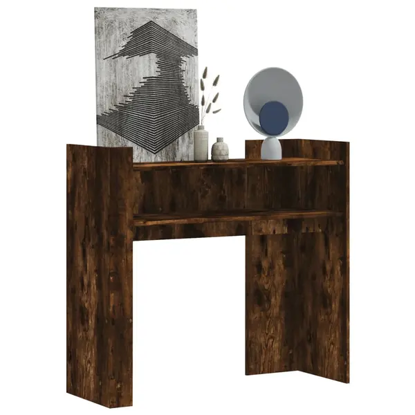 Gossi masuta consola, stejar fumuriu, 100x35x90 cm, lemn prelucrat