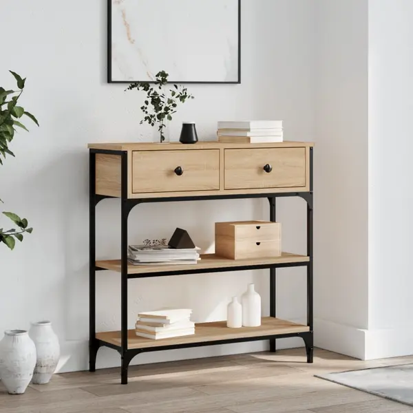 Gossi masuta consola, stejar sonoma, 72,5x25x75 cm, lemn prelucrat
