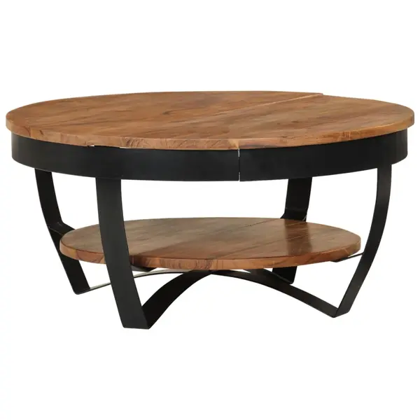 Gossi masuta de cafea, 65 x 65 x 32 cm, lemn masiv de acacia