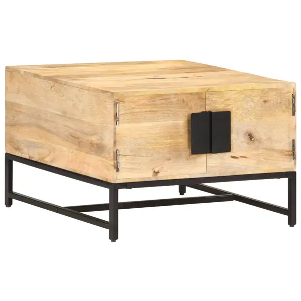Gossi masuta de cafea, 67x67x45 cm, lemn masiv de mango