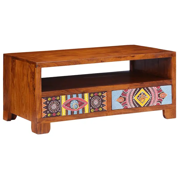 Gossi masuta de cafea, 90x50x40 cm, lemn masiv de acacia
