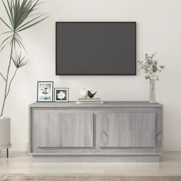 Gossi masuta de cafea, gri sonoma, 102x50x44 cm, lemn prelucrat