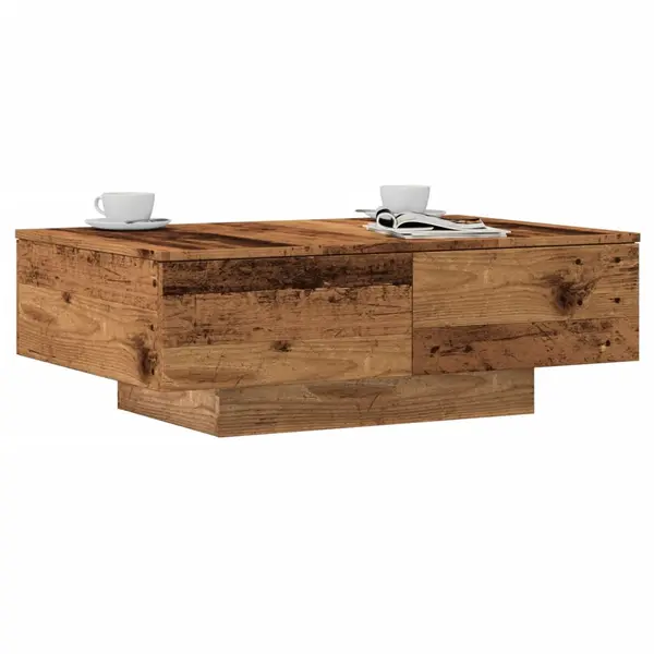 Gossi masuta de cafea, lemn vechi, 90x60x31 cm, lemn prelucrat