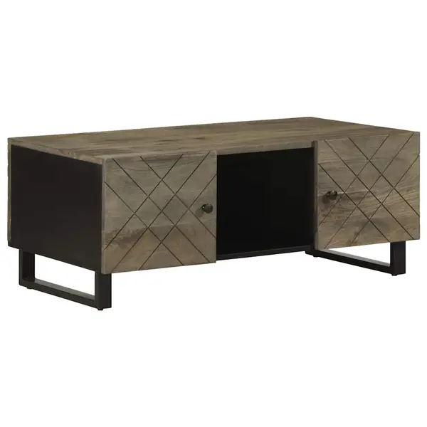 Gossi masuta de cafea, negru, 100x54x40 cm, lemn masiv de mango