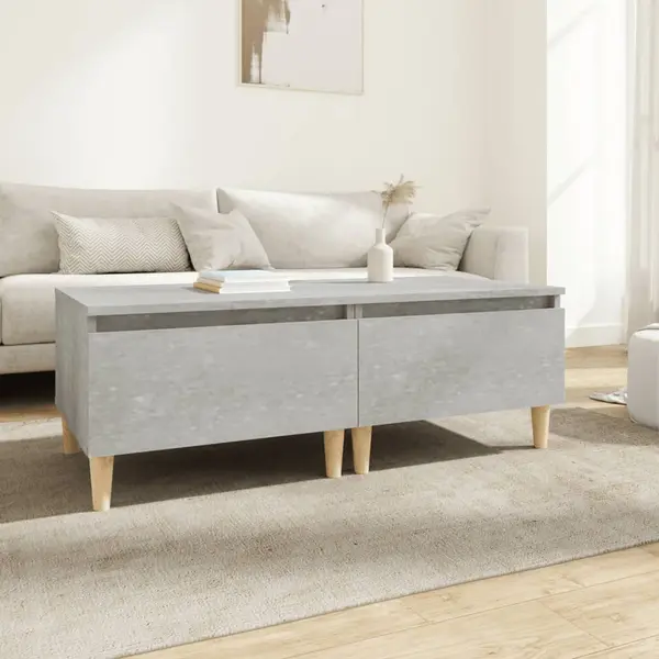 Gossi mese laterale, 2 buc., gri beton, 50x46x35 cm, lemn compozit