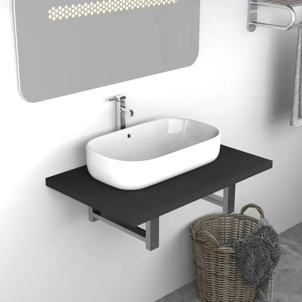 Gossi mobilier de baie, gri, 60 x 40 x 16,3 cm
