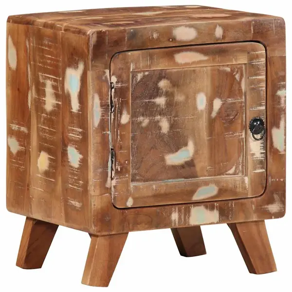 Gossi noptiera 40x32x46 cm lemn masiv recuperat