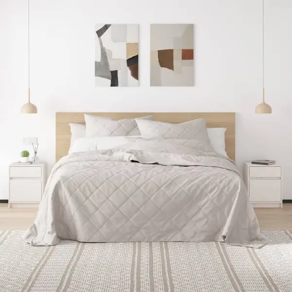 Gossi noptiera, alb, 40x31x50 cm, lemn masiv de pin