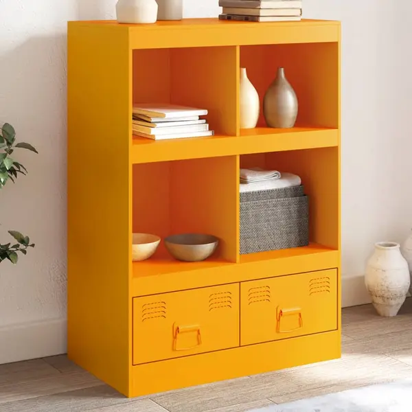 Gossi noptiera, galben mustar, 67x39x95 cm otel