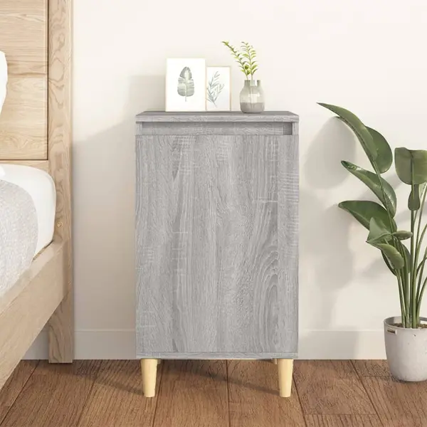 Gossi noptiera, gri sonoma, 40x35x70 cm, lemn prelucrat