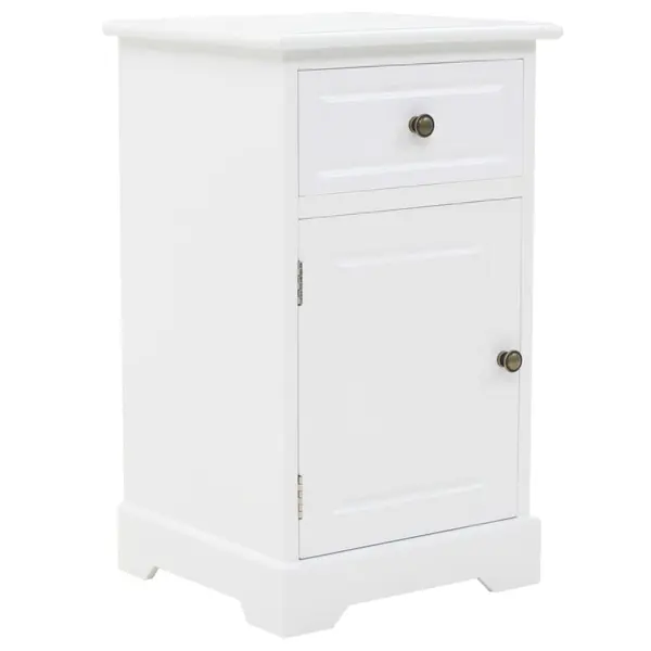 Gossi noptiera, mdf si lemn de pin, 35 x 32 x 59 cm