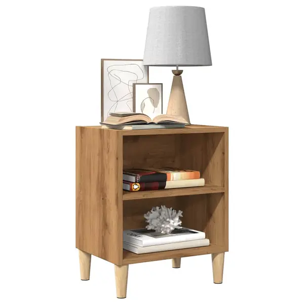 Gossi noptiera stejar artizanal 40x30x50 cm lemn prelucrat