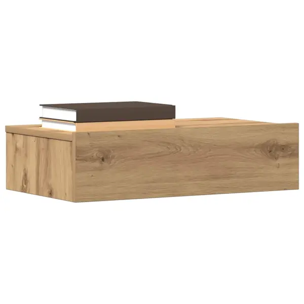 Gossi noptiera stejar artizanal 60x35 cm lemn prelucrat