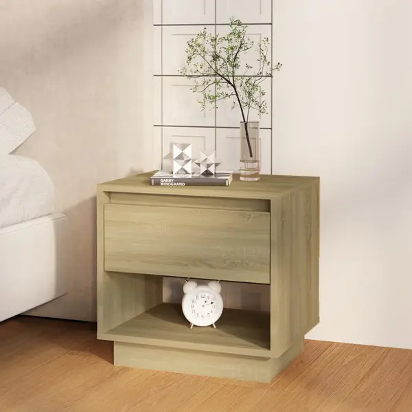 Gossi noptiera, stejar sonoma, 45x34x44 cm, pal
