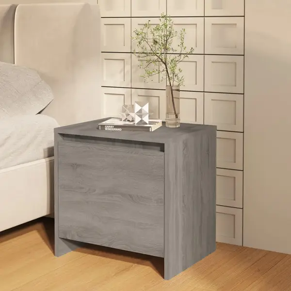 Gossi noptiera, stejar sonoma gri, 45x34x44,5 cm, pal