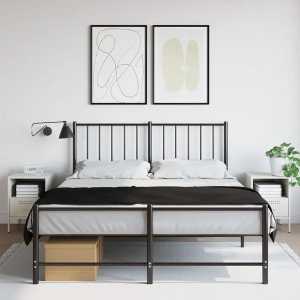 Gossi noptiere, 2 buc., alb, 36x39x50,5 cm, otel laminat la rece