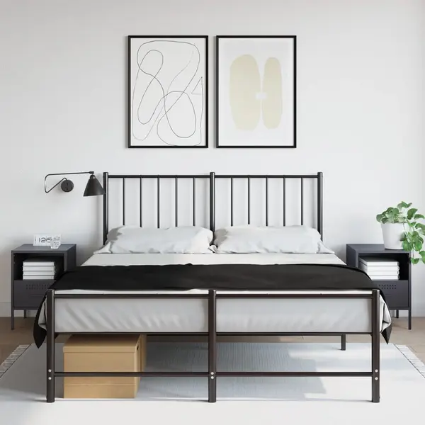 Gossi noptiere, 2 buc., antracit, 36x39x50,5 cm, otel laminat la rece