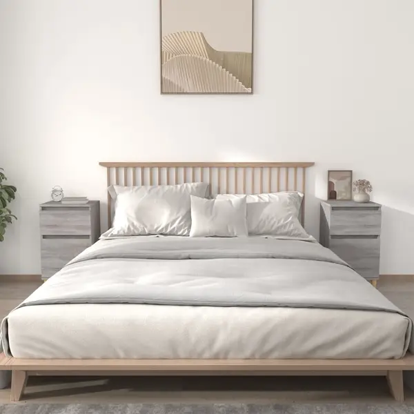 Gossi noptiere, 2 buc., gri sonoma, 40x35x70 cm