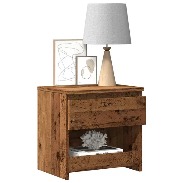 Gossi noptiere 2 buc. lemn vechi 40x30x39 cm lemn prelucrat