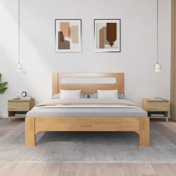 Gossi noptiere, 2 buc., stejar sonoma, 50x46x50 cm, lemn prelucrat