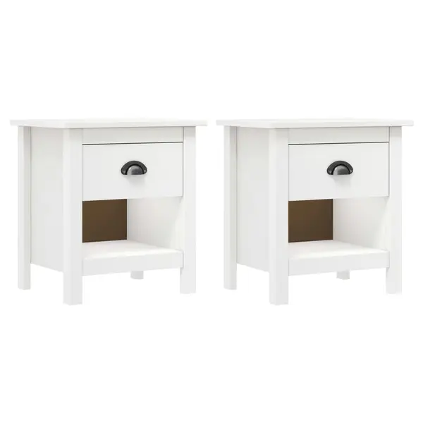 Gossi noptiere hill, 2 buc., 46x35x49,5 cm, lemn masiv de pin