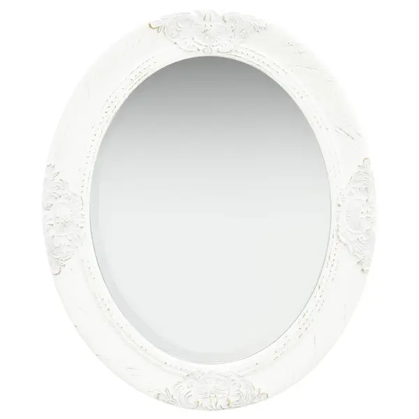 Gossi oglinda de perete in stil baroc, alb, 50 x 60 cm
