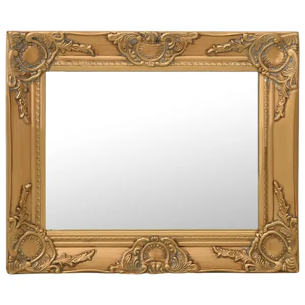 Gossi oglinda de perete in stil baroc, auriu, 50 x 40 cm