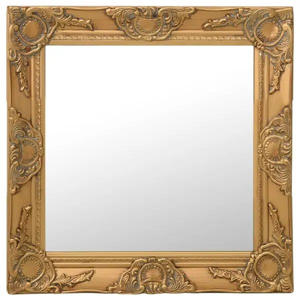 Gossi oglinda de perete in stil baroc, auriu, 50 x 50 cm