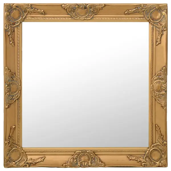 Gossi oglinda de perete in stil baroc, auriu, 60 x 60 cm