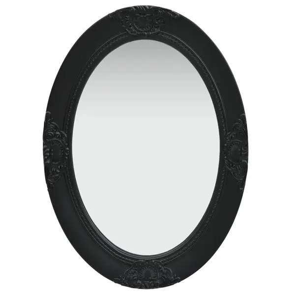 Gossi oglinda de perete in stil baroc, negru, 50 x 70 cm