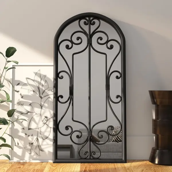 Gossi oglinda,negru, 100x45 cm,fier, pentru utilizare in interior