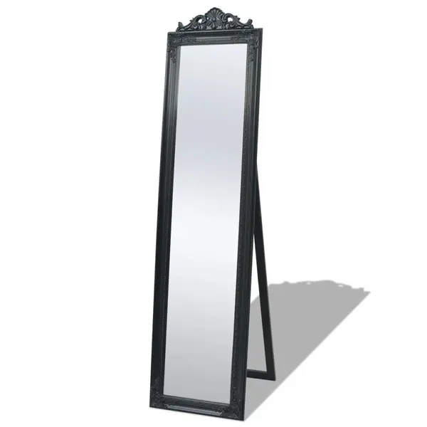 Gossi oglinda verticala in stil baroc 160 x 40 cm negru
