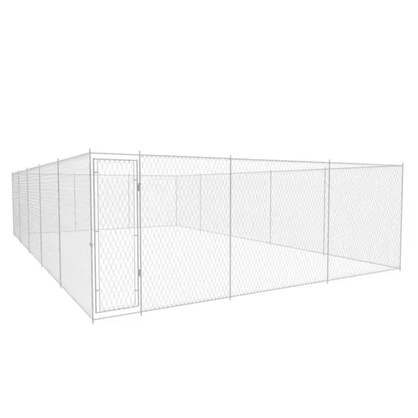 Gossi padoc pentru caini de exterior, 950x570x185 cm, otel galvanizat
