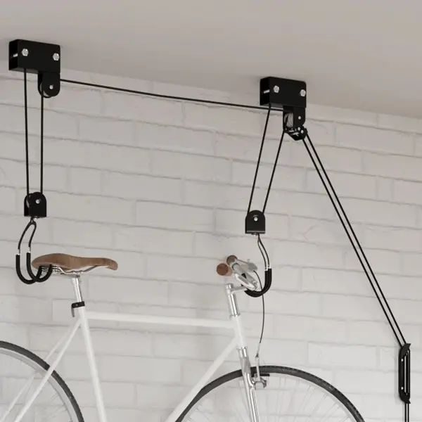 Gossi palan pentru biciclete cu suport pe tavan, 57 kg