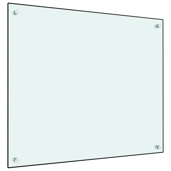 Gossi panou antistropi de bucatarie, alb, 70x60 cm, sticla securizata