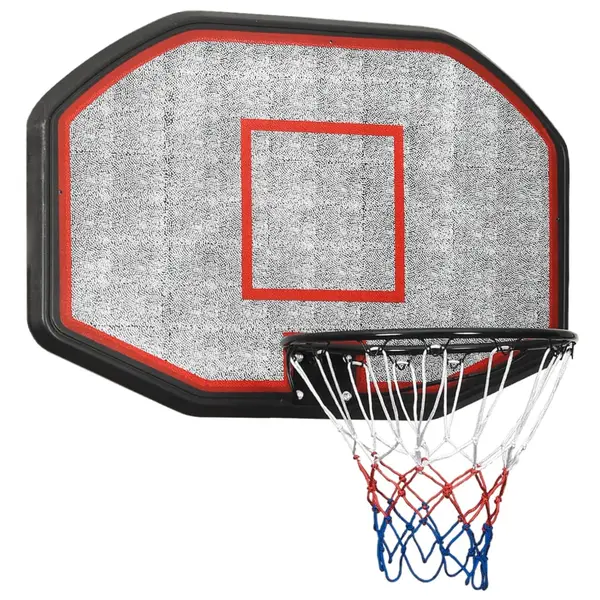 Gossi panou de baschet, negru, 109x71x3 cm, polietilena