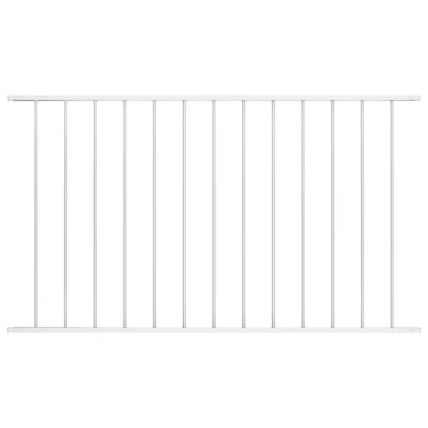 Gossi panou de gard, alb, 1,7 x 1,25 m, otel vopsit electrostatic