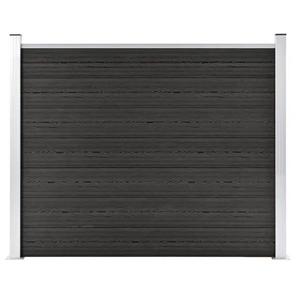 Gossi panou de gard, gri, 180x146 cm, wpc
