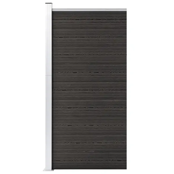 Gossi panou de gard, gri, 95x186 cm, wpc