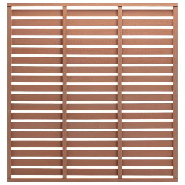 Gossi panou de gard, maro, 180x180 cm, wpc
