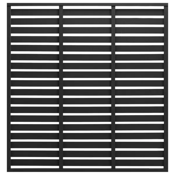 Gossi panou de gard, negru, 180x180 cm, wpc
