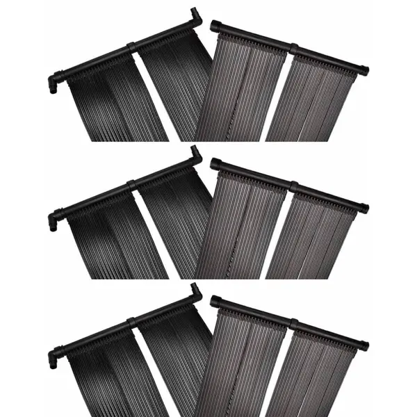 Gossi panou incalzitor solar pentru piscina, 6 buc., 80x620 cm