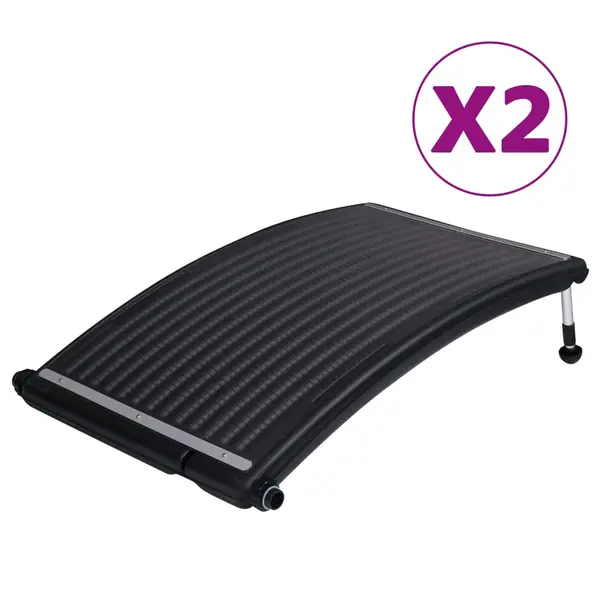 Gossi panou solar de incalzire de piscina, 2 buc., 110x65 cm, curbat