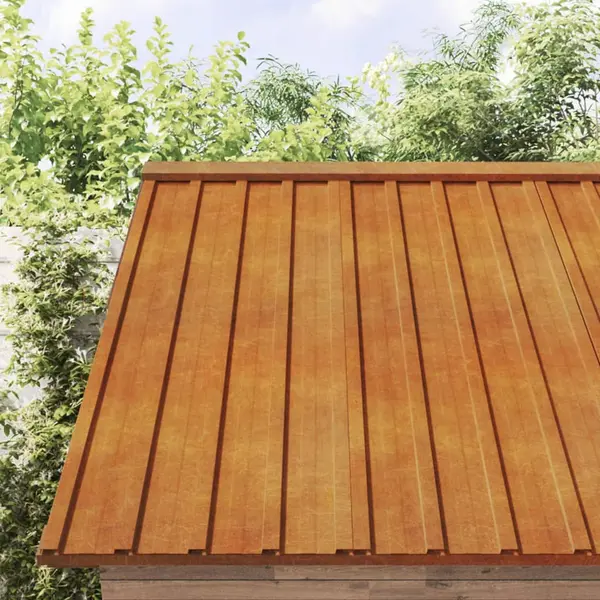 Gossi panouri de acoperis, 12 buc., ruginiu, 60x44 cm, otel corten
